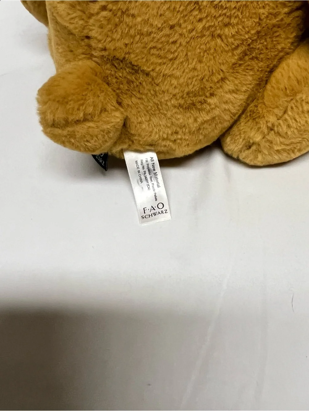 Gold-Paw Brown Plush Teddy Bear - Luxurious Kids Stuffed Animal